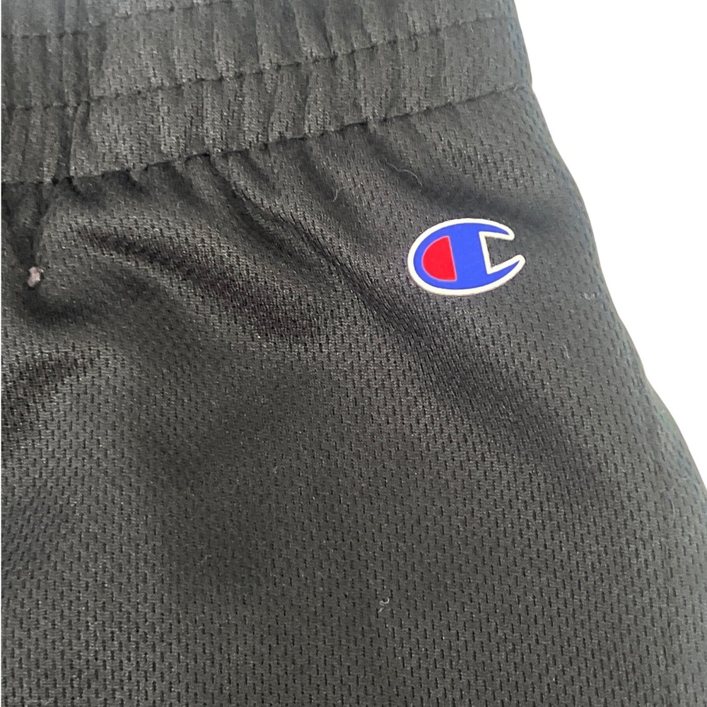Champion Kids Black Gray Sporty Shorts Athletic Boys 7 Comfort Elastic Waist - Picture 2 of 5